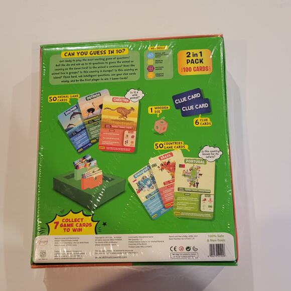 Skillmatics Card Game  Guess in 10 Animals, Planets, Countries New Sealed - Picture 9 of 9